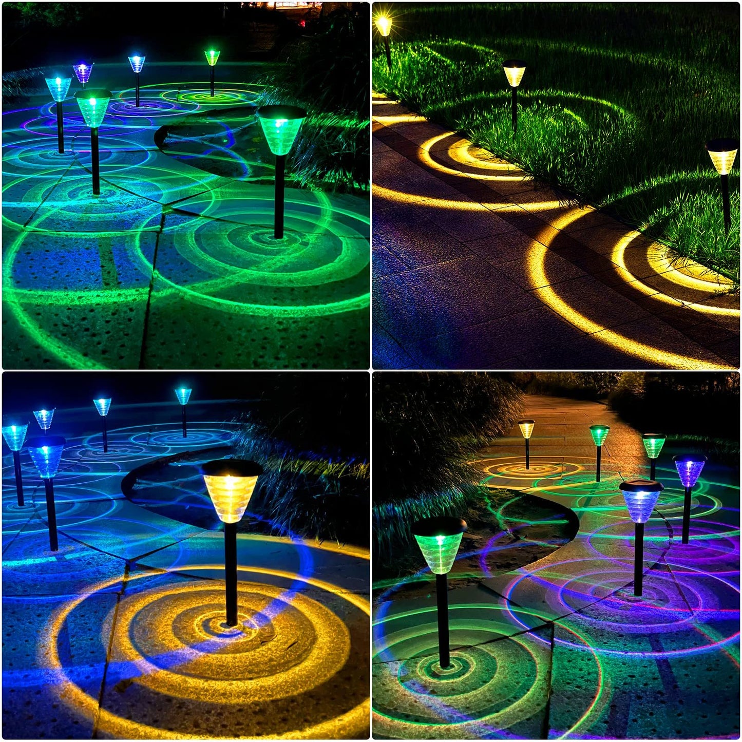 Decorative LED Solar Path Lights for Lawn and Yard