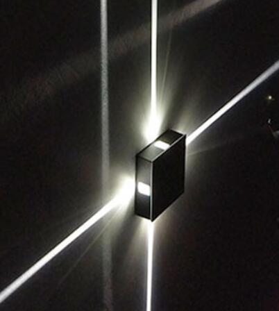 Modern Indoor LED Cross Wall Lamp for Living Room