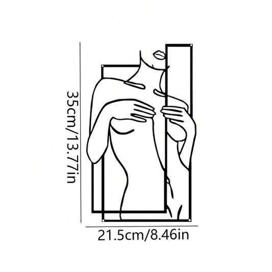 Aesthetic Female Body Line Silhouette Wall Art