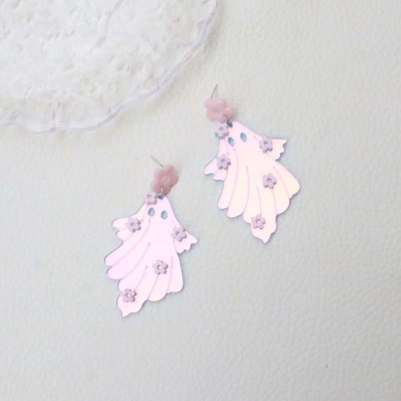 Halloween Earrings | Spooky Flower Laser-Cut Jewelry