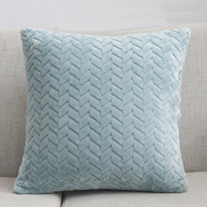 Modern Solid Flannel Sofa Cushion Case