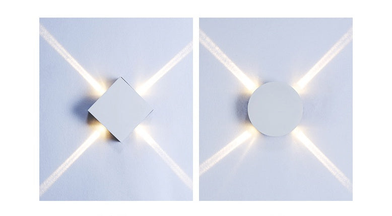 Modern Indoor LED Cross Wall Lamp for Living Room