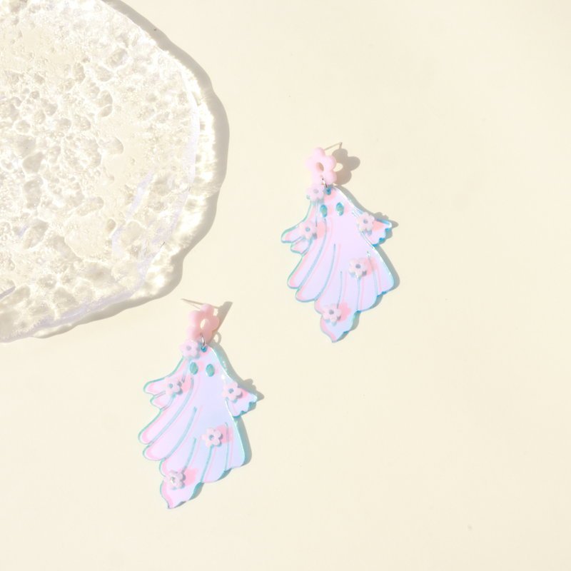 Halloween Earrings | Spooky Flower Laser-Cut Jewelry