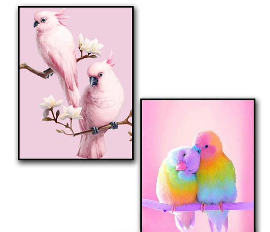 Full Round Drill Parrot Diamond Art Mosaic Kit