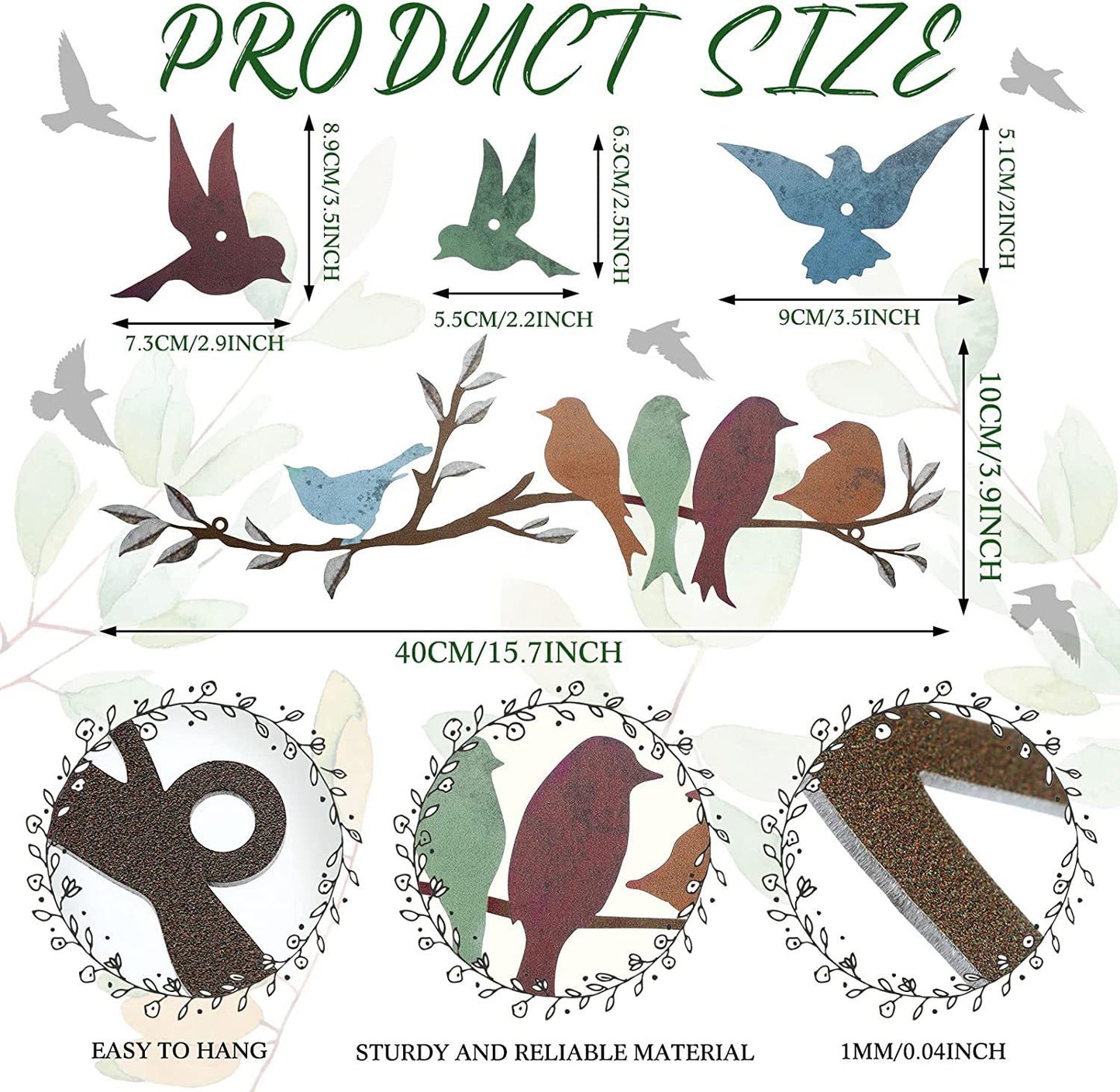 Modern Hanging Bird Branch Home Decor