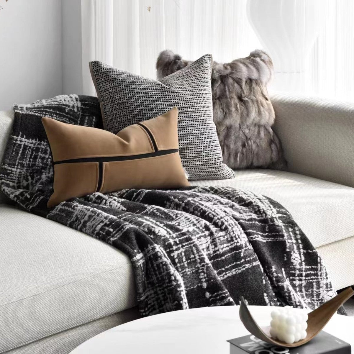 Model Room Tailstock Towel and Couch Cover